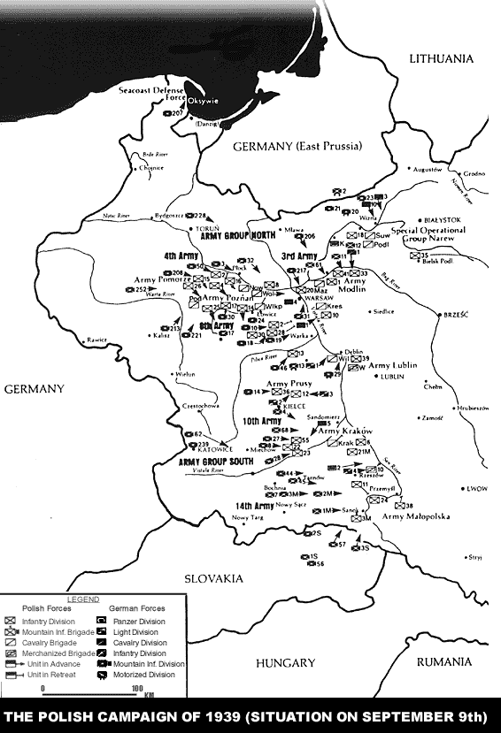 map of poland before ww2. Map From: