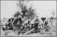 popular artillery piece in the Polish army the venerable French 'soixante-quinze'