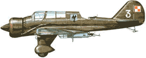 A PZL Karas of No 22 Bomber Squadron, 2nd Aviation Regiment. From the book "Polish Air Force 1939-1945" By Jan Koniarek.